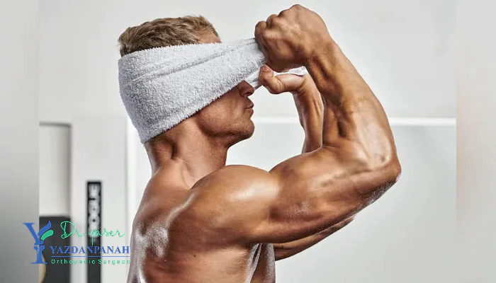 تمرین کنترل سر با حوله